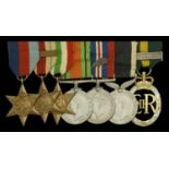 Seven: Captain G. Fordyce, New Zealand Forces 1939-45 Star; Africa Star, 1 clasp, 8th Arm...