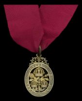 The Most Honourable Order of the Bath, C.B. (Civil) Companion's neck badge, silver-gilt, hal...