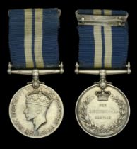 A Second War Normandy Landings D.S.M. awarded to Able Seaman D. J. Campbell, Royal Navy, H.M...