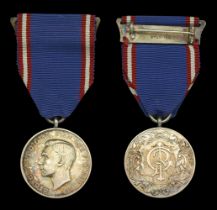 Royal Victorian Medal, G.VI.R., 1st issue, silver, unnamed as issued, in Royal Mint case of...