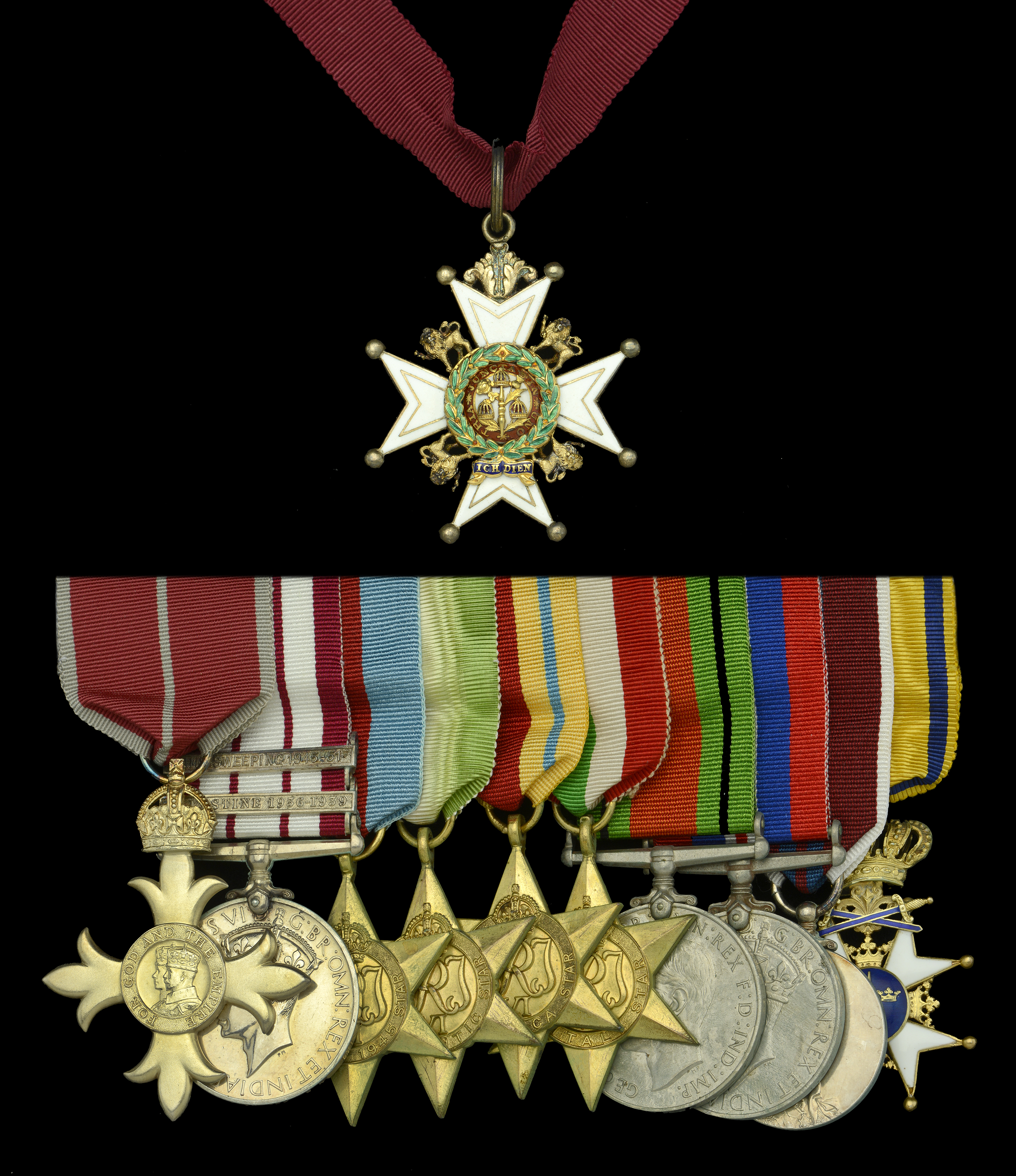 A fine post-War C.B. and Second War O.B.E. group of eleven awarded to Rear-Admiral R. E. Por...