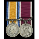 Pair: Warrant Officer Class II W. Foster, Manchester Regiment British War Medal 1914-20 (...