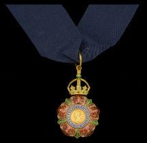 The Most Eminent Order of the Indian Empire, C.I.E., Companion's 3rd type neck badge, gold a...