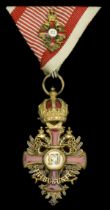 Austria, Empire, Order of Franz Joseph, Civil Division, Knight's breast Badge, by William Ku...