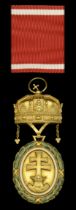 Hungary, Regency, Military Merit Medal 'Signum Laudis', First Class neck badge, 72mm includi...