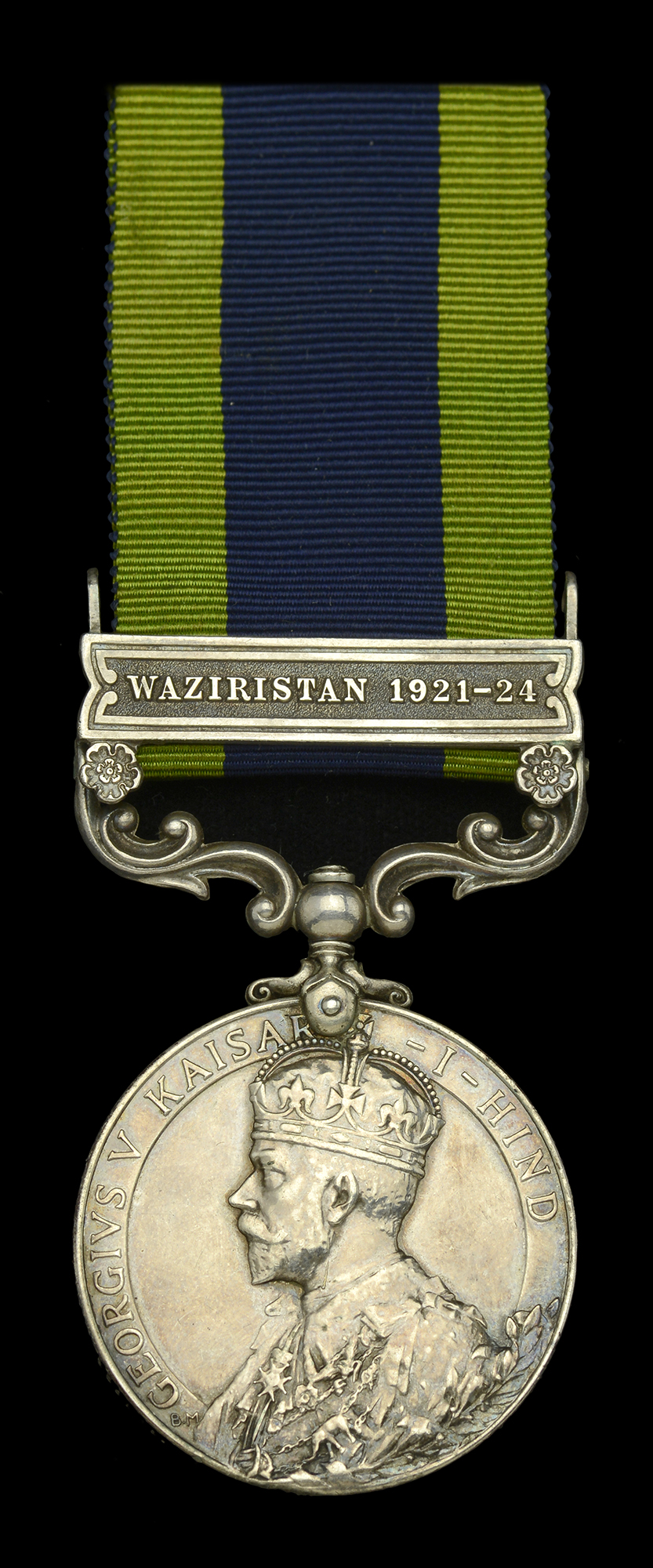 India General Service 1908-35, 1 clasp, Waziristan 1921-24 (3952594 Pte. A. E. Walker. Welch...