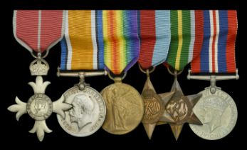 A Second World War M.B.E. group of six awarded to Surgeon Lieutenant J. G. Reed, Malayan Roy...