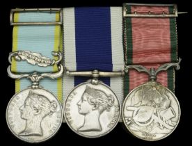 Three: Private T. Hoare, Royal Marines Crimea 1854-56, 1 clasp, Sebastopol (... Hoar [sic...