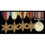 Five: Attributed to Lieutenant J. M. S. Collins, Royal Navy 1939-45 Star; Atlantic Star;...