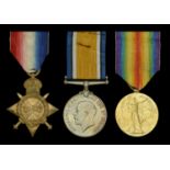 A rare Great War campaign group of three awarded to Captain A. W. A. Davies, Royal Army Medi...