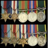 Five: Sergeant E. Maddison, Manchester Regiment 1939-45 Star; France and Germany Star; Defe...