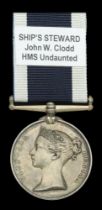 Royal Navy L.S. & G.C., V.R., narrow suspension (Jhn W. Clodd. Shps Stewd. H.M.S. Undaunted....