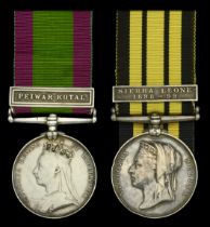 Renamed and Defective Medals (2): Afghanistan 1878-80, 1 copy clasp, Peiwar Kotal (1729 Serg...