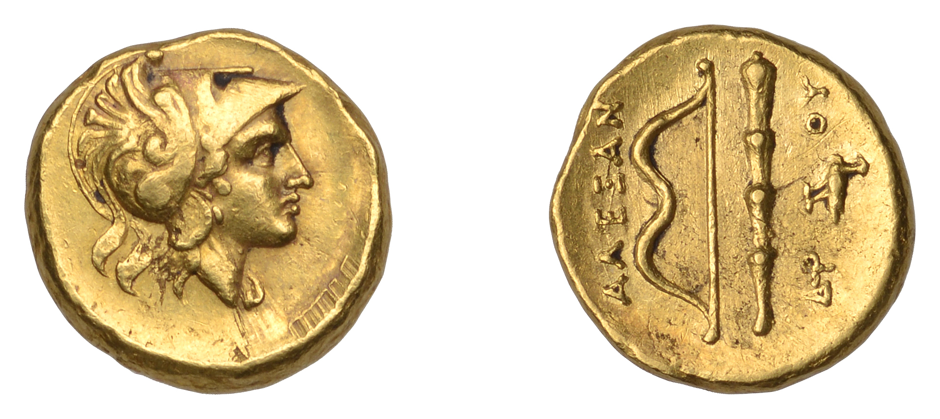 Greek Coinages, KINGDOM OF MACEDONIA Alexander III: Quarter-Stater, c. 330-323, uncertain...