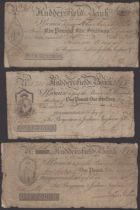 Huddersfield Commercial Bank, for Benjamin & Joshua Ingham & Co., 1 Guinea, Â£1 and Â£5, 1811-...