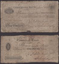 Gomersall Bank, for Joshua Taylor & Co., Â£1, 1 October 1824, serial number illegible, also 1...