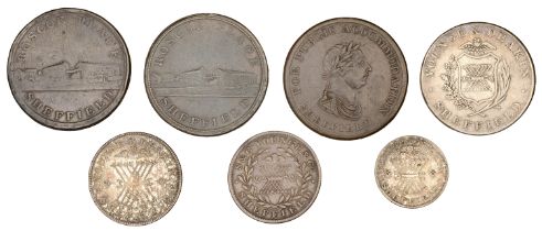 YORKSHIRE, Sheffield, Shaw, Jobson & Co [Roscoe Place], Pennies (2), 1812, 19.54g/12h (W 104...