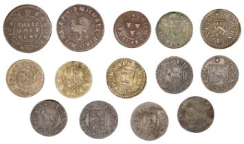 17th Century Tokens, OXFORDSHIRE, Oxford, City Farthings, 1652 (3), 1.14g/6h (N 3668; BW. 11...