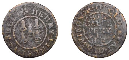 Old Windsor, Henry Line, Halfpenny, 1.24g/9h (N â€“; D 63A). Fair but all detail clear, except...