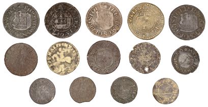 17th Century Tokens, GLOUCESTERSHIRE, Bristol, City Farthings (4), 1652, 2.51g/6h (N 1470; B...