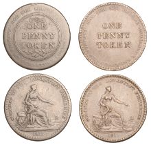 SUFFOLK, Lowestoft, John Chaston, Pennies, 1811 (2), 17.86g/6h (W 850), 19.24g/6h (W 851) [2...