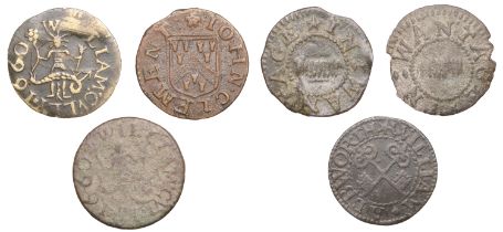 Wantage, William Albworth, Farthing, 0.99g/6h (N 222; BW. 144); John Bealle, Farthings (2),...