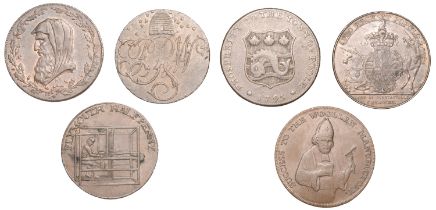 CORNWALL, Penryn, George Chapman George, Halfpenny, 1794, 11.33g/6h (DH 4); Truro, Cornish M...
