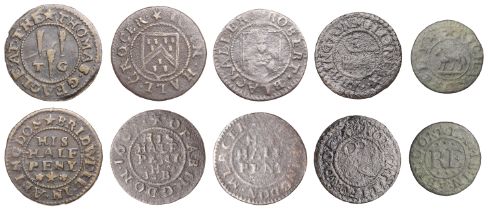 Abingdon, Robert Blackaller, Halfpenny, 1.12g/12h (N 55; BW. 1); Richard Ely, Farthing, 1.15...