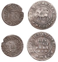 Windsor, Moses Bruch, Farthing, 1666, 0.92g/12h (N 248; BW. 165); Will Campion, Halfpenny, 1...