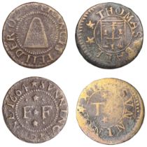 Sonning, Thomas Ball, Farthing, 1.17g/12h (N 201; BW. 127); Francis Feilder, Farthing, 1664,...