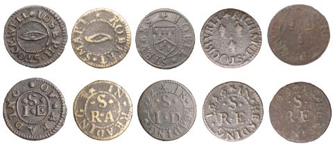 Reading, Robert Smart, Farthing, 1.03g/6h (N 178; BW. 112); Joell Stevens, Farthing, 1652, 0...