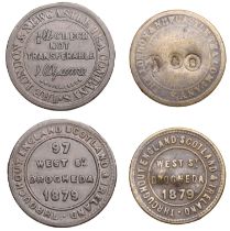 Miscellaneous Tokens and Checks, Co LOUTH, Drogheda, London & Newcastle Tea Co, 1879, brass...
