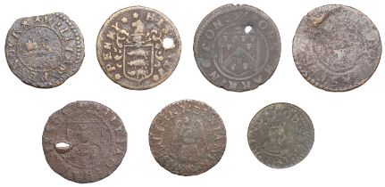 17th Century Tokens, YORKSHIRE, Doncaster, Benjamin Marshall, Halfpenny, 1.76g/12h (N 5841;...