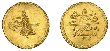 Ahmed III, Findik, Misr 1115h, 3.50g/12h (OC 23-041; ICV 3275). Some minor marks, otherwise...