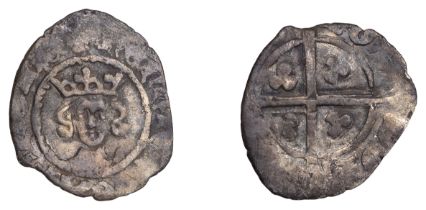 Henry IV (1399-1413), Heavy coinage, Halfpenny, London, type 4, 0.54g/11h (Withers 4; cf. N...