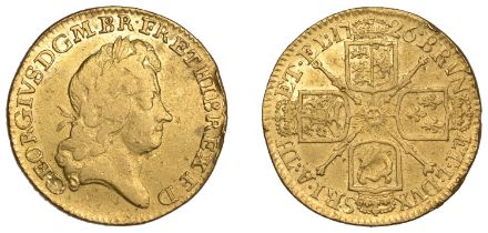 George I (1714-1727), Guinea, 1726 (EGC 525; S 3633). Removed from a mount, otherwise very f...