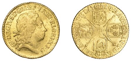 George I (1714-1727), Half-Guinea, 1719, first bust (EGC 535; S 3635). Cleaned, light scrape...