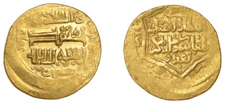 Ilkhanid, Taghay Timur, Dinar, type IB, Baghdad 74[â€“]h, 4.80g/12h (Diler 741; A L2233; ICV 2...