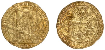 France, Philip VI (1328-50), Ã‰cu d'or Ã  la chaise, fourth issue, 4.50g/8h (Dup. 249c; F 270)...