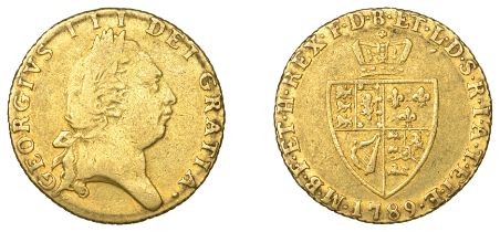 George III (1760-1820), Pre-1816 issues, Half-Guinea, 1789, fifth bust (EGC 832; S 3735). Fi...