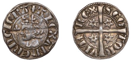 Alexander III (1249-1286), Second coinage, Sterling, class Mb2, four mullets of six points,...