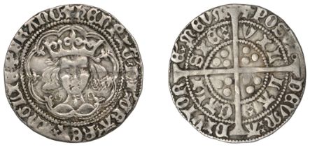 Henry VI (First reign, 1422-1461), Annulet issue, Groat, Calais, mm. cross II, reads anglie,...