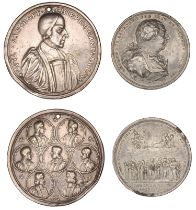 Archbishop Sancroft and the Bishops, 1688, a cast silver medal by G. Bower, 49mm (E 288b); D...