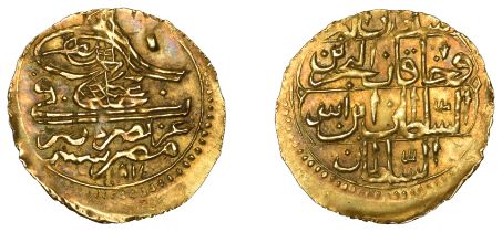 Abdul Hamid I, Half-Zeri Mahbub, Misr 1187h, alif sin, 1.28g/12h (OC 27-031-02; ICV 3413). S...