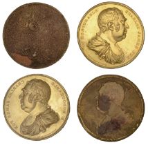 Charles James Fox, [1806], gilt-copper clichÃ©s (2) of the obverse of the medal by T. Webb fo...