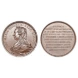 BELGIUM, Centenary of the Academy of Arts and Sciences, 1872, a bronze medal by B. Duvivier...