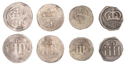 Charles I (1625-1649), Ormonde Money, Groats (3), all with large letters and large d on rev....