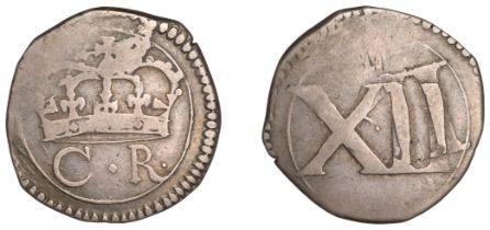 Charles I (1625-1649), Ormonde Money, Shilling, 5.31g/2h (S 6546; DF 297). Small of flan (bu...
