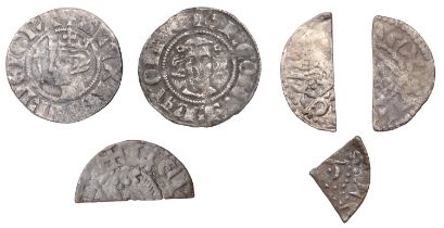 Alexander III (1249-1286), First coinage, cut Halfpence (2) of Perth, 0.63g/7h, mint uncerta...