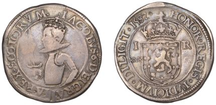 James VI (1567-1625), Fourth coinage, Thirty Shillings, 1582, mark of value in one line, 22....